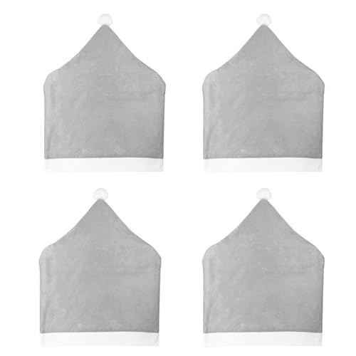 Morbuy Weihnachten Stuhlhussen 4-10er Set Nikolausmütze Esstisch...