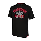 Ultra Game Adults NBA Official Super Soft Game Day T-Shirt, Philadelphia 76ers, Black, Large