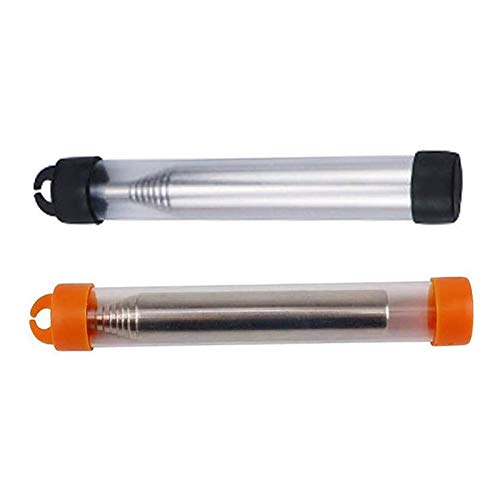2 pcs Feuerrohr zerlegbare Handgebläse Edelstahl Zündungs Werkzeuge im Freien Faltbare Schlag Feuer Rohr Feuer Werkzeug Outdoor Survival