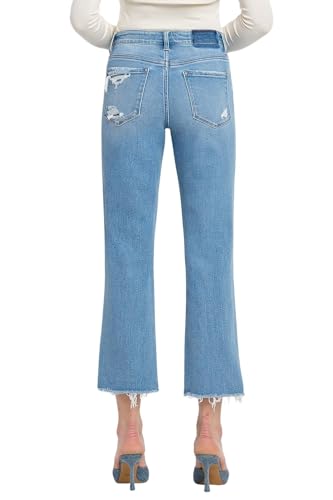 Flying Monkey Women's High-Rise Straight Leg Jeans in Comfy2
