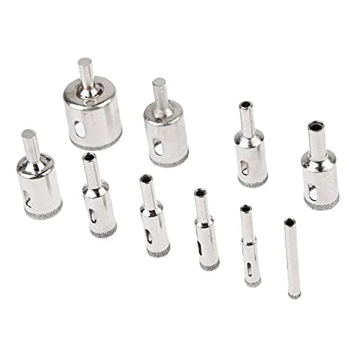 Juego 10 brocas diamante para cerámica y vidrio miniatura 3