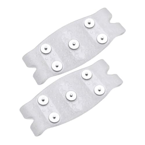 WOFASHPURET 2pcs - Ice Grippers for Boots Lightweight Non-Skid Crampon Spikes Traction Cleats for Hiking Walking Jogging and Climbing