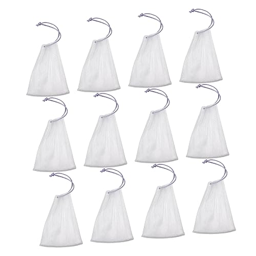 IWOWHERO 40pcs Soap Bag Soap Net Face Scruber Soap Foaming Bag Mesh Makeup Bag Facial Cleaning Soap Bag Cleaning Gloves Soap Bags Mesh Exfoliating Mesh Pouch Nylon Body Travel Foam Bag