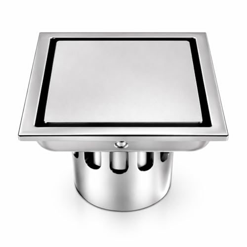 Siphon de sol carré anti-odeur Garosa en acier inoxydable pour toilette