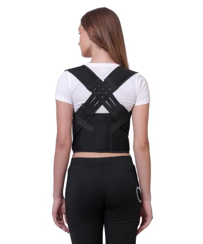 Image of Adjustable Posture Corrector Back Support Brace with Magnetic | Upper Back Shoulder Alignment Belt | Shoulder & Back Pain Relief | Lightweight Posture Correction Strap for Daily Use