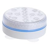 FONDOTIN LED Luces Sumergibles Impermeables para Piscinas con Mando Distancia Lámparas Decorativas sin para Estanques y Fuentes Luz Blanca Cálida LED Resistente al Agua Fácil Uso y Batería
