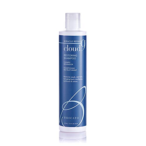 Brocato Cloud 9 Restoring Shampoo, 10 Fl Oz | Miracle Repair, Moisturizing, Hydrate, & Revitalizing Shampoo | For Weak, Dull, & Damaged Hair | Restore Resilience, Health & Shine
