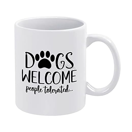 Kaffemuggar 440 ml/14 oz, hundar välkommen människor tolererad keramisk mugg med handtag, keramiska koppar i porslin för kaffe, te, kakao, lätt att rengöra och hålla