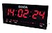 RevolutionLine - Sanda SD-0006 Reloj Digital de Pared Grande para Colgar | Led Color Rojo | Calendario | Termómetro | Fuente de Alimentacion | Alta precisión | 45 x 21,5 x 3 centímetros | Peso 1,1Kg