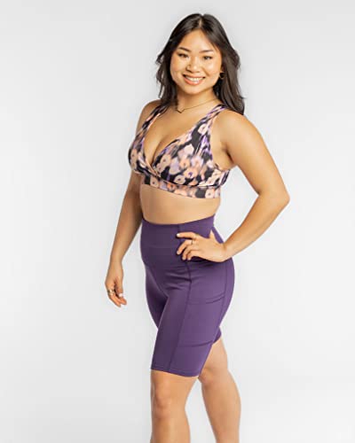 Image of Handful The FaV Bra, Medium Support Sports Bra, Pockets, Removable Pads, Deep Plunge Neck Line
