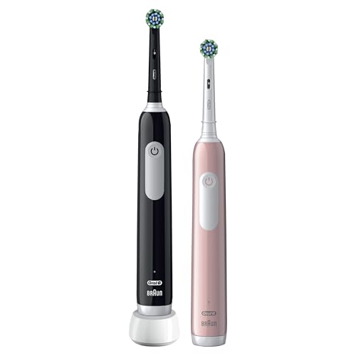 Oral-B Pro 3 2x Electric Toothbrushes For Adults, Gifts For Women / Men, 2 Handles & 2 Cross Action...