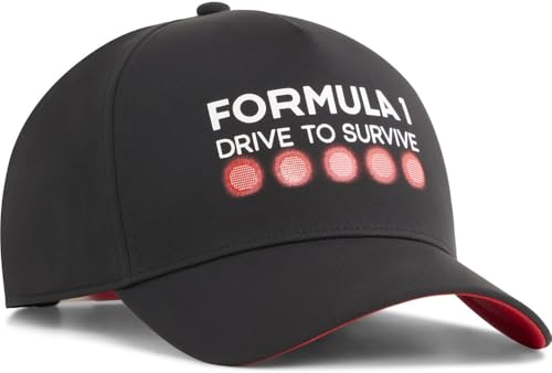 Casquette PUMA Formula 1 Drive to Survive aux finitions soignées couleur noire