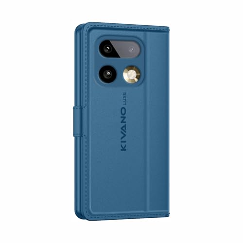 Image of KIVANO LUXE Compatible for Realme 16 Pro 5G Artisanal Leather Wallet Case with Card Holder for Men Women, Magnetic Flip Folio Cover with Stand RFID Blocking Cell