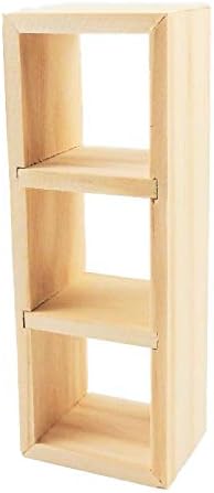 Melody Jane Dollhouse 3 Cube Display Unit Modern Display Shelves Miniature
