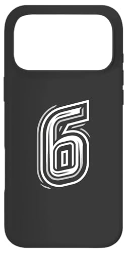 6 Back - "Sleek Six" - �X�|�[�c�ƃN���u�̃f�U�C���̂��߂̃i���o�[6 �X�}�z�P�[�X iPhone 17 Pro Max �p