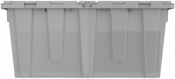 Farmplast ATTACHED LID TOTE GREY COLOR FULL PALLET 100 PIECES XL SIZE