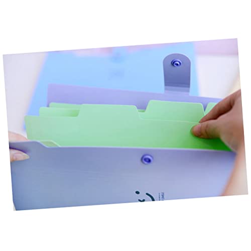 STOBOK 5 Pasta Acordeão Carteira Pastas Fofas Para Organizador De Pasta De Arquivos Pasta De Escritó