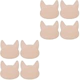 Découpes de tête de chat en bois : ces embellissements en bois peuvent être peints, imprimés, teints, gaufrés ou décorés avec des autocollants, des marqueurs, etc., découpes de tête de chat graffiti