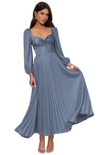 HUHOT Women's Sleeveless V-Neck Midi Dress - Flared Summer Sun Dress With Pockets For Beach & Casual Wear - View #8