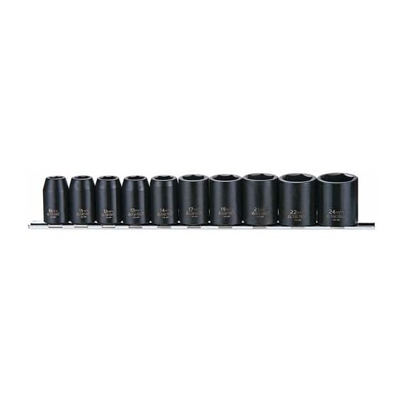 Juego de 10 Vasos de Impacto 1/2" ANSI B107.2