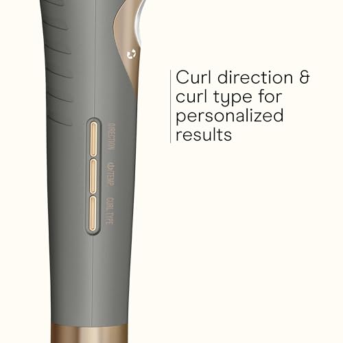 INFINITI PRO CONAIR Curl Secret Automatic Curling Iron, ¾-inch Curling Iron Barrel, Automatic Hair Curler for All Hair Types and Lengths, Dual Voltage for Worldwide Travel, Gray/Gold