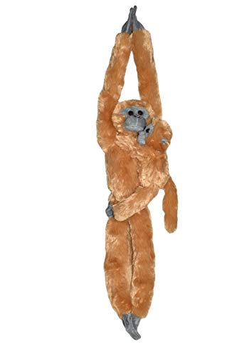 Wild Republic Europe 51 cm Hanging Monkey Common Langur Mama with Baby Plush