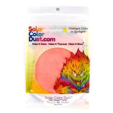 SolarColorDust® - Peach to Violet- Sunlight Sensitive - Color Change® Pigment