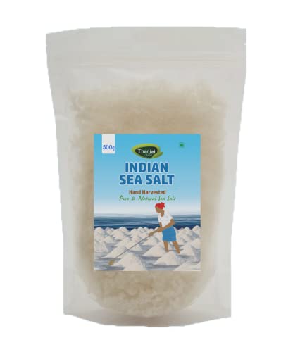 Image of Thanjai Natural Indian Sea Salt 500G [No Artificial Iodine] Hand Harvested Traditionally Made 100% Natural (500g) (Crystal)