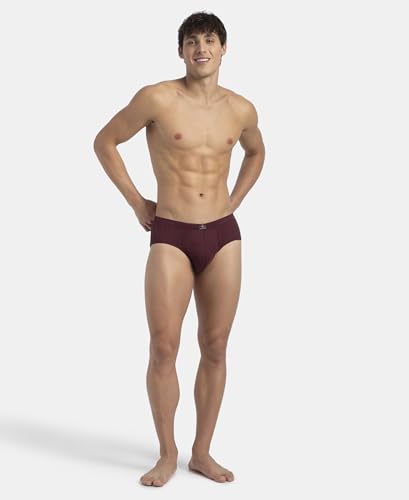 Image of Jockey 8035 Men Super Combed Cotton Solid Brief with Ultrasoft Concealed Waistband