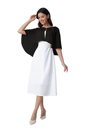 Women's Chiffon Shawl Wraps Shrug for Evening Dress Wedding Cape Cover Up 1920s Shawl