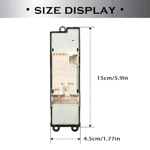 Image of Left Master Window Switch for Altima 2002 2003 2004 2005 2006 16+3 Pins Drivers Side Window Switch with Only Driver Auto Down 54018J005