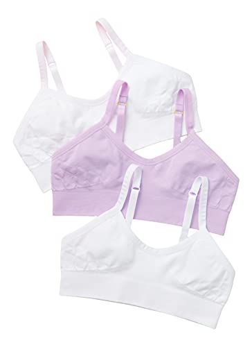 Yellowberry Girls' Favorite 3pk Double-Layered, Seamless Bra and Pull-Over Design