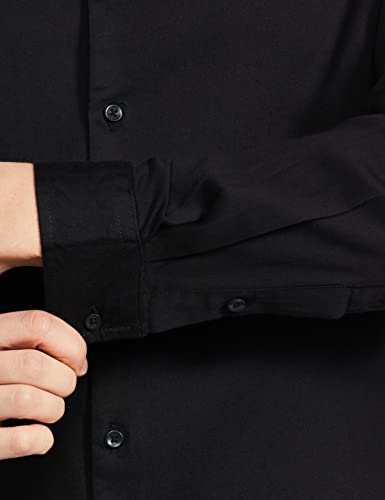 Image of The Indian Garage Co Men Regular Fit Solid Full Sleeves Spread Collar Formal Shirt