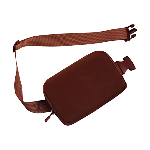 Mini-Gürteltasche, Bauchtasche mit verstellbarem Riemen, Unisex, kleine Hüfttasche für Reisen, Workout, Laufen, Wandern, braun, Modisch Cover