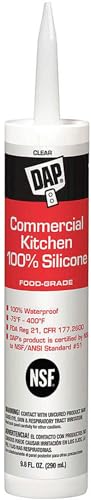 Image of Dap 08658 9.8 Oz Clear 100% Silicone Commercial Kitchen Sealant