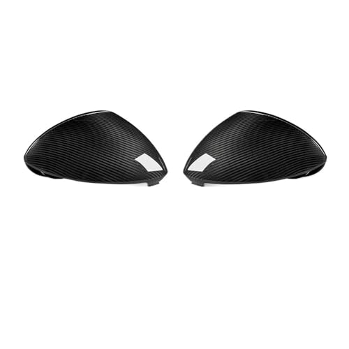 ドライカーボンファイバー製 カーサイドミラーカバー OEMスタイル 交換用リアビューミラーキャップ ポルシェ カイエン 9YA ターボ クーペ 2018-2023 対応