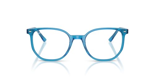 Ray-Ban RX5397 Elliot Round Prescription Eyewear Frames, Blue/Demo Lens, 52 mm