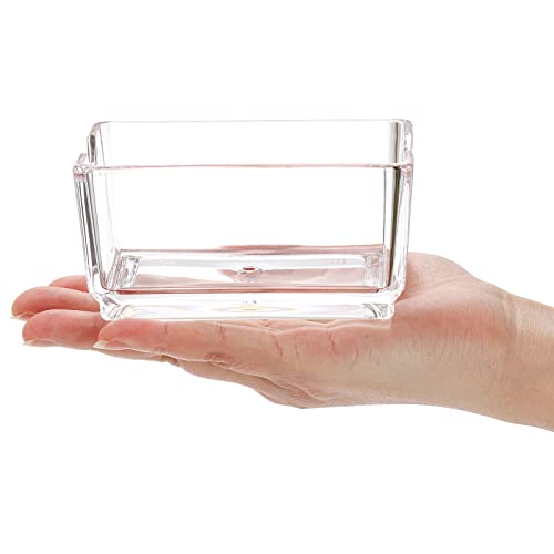SOUJOY Set of 6 Sugar Packet Holder, Acrylic Tea Bag Bowl for Drawer, Clear Caddy Tea Packet Storage Container Dispenser for Countertop, Coffee Bar, Cabinet, Sweetener - Thumbnail 4