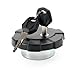 Topteng Fuel Gas Tank Cap Cover With Keys for Yamaha DT125E 1989-1996, DT125R 1987-2002, DT200R 1988-1996, TW125 1999-2001, XT225 Serow 1986-1987, XT350 1985-2001