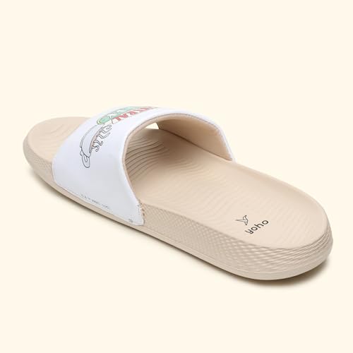 Image of YOHO Sliders for Men | Comfortable and Lightweight Slides | WB Cartoon & Comic Characters: Batman,Superman,Tom & Jerry,Rick & Morty,Big Bang Theory, Friends and Scooby Doo for Boys