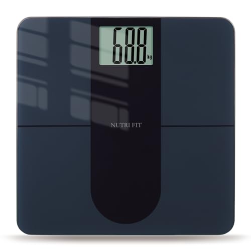 NUTRI FIT Scale for Body Weight 550lb, Digital Bathroom Scales for People, Extra Large LCD Display & Large Clear Numbers, High Upgraded Quality for The Elderly Safe Home Use