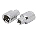New Lon0167 28mm Long 3/8-inch Square Drive 6mm 6 Point Impact Socket 2pcs(28mm langer 3/8-Zoll-Vierkant 6mm 6-Punkt-SteckschlÃ¼ssel 2-tlg