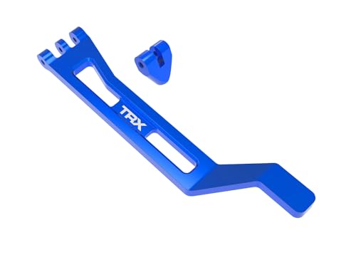 Traxxas 10726-BLUE - Mini Maxx Aluminum Battery Hold Down w/Post, Blue