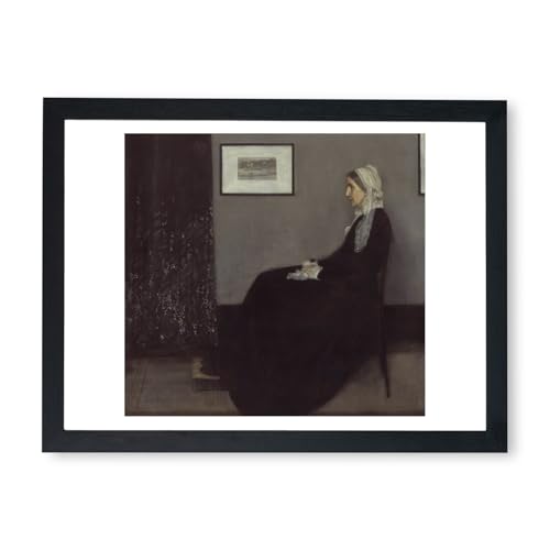Affiche encadrée James Abbott Mcneill Whistler finition premium La mère de l'artiste
