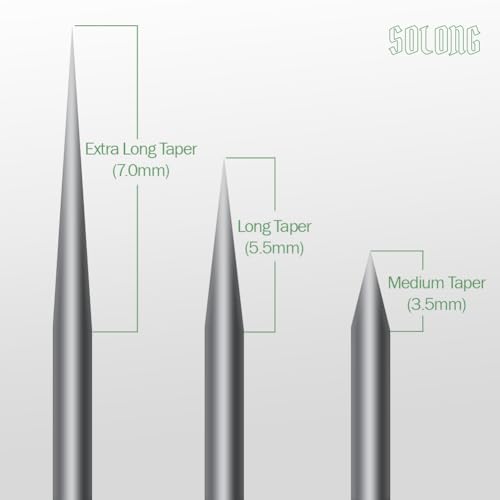 Solong Tattoo Needles, 20Pcs Disposable Needles Cartridges Pro #10 Bugpin 11 Round Shader Magnum for Tattoo Machine Pens - Image 2