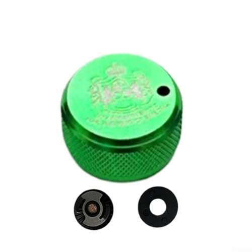 Perilla de freno mecánica de bobina con sonido interno hecha de aleación de aluminio para ABU 3 3.5 4 P5 Baitcast compatibilidad (verde)