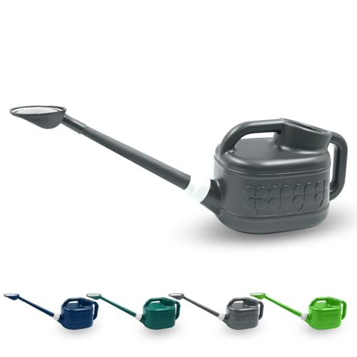 Image of 1 Gallon Watering Can, Garden Watering Can Outdoor, Plant Water Can with Removable Long Spout and Stainless Steel Sprinkler Head, Plastic Indoor Watering Cans for Gardening Flower Plants