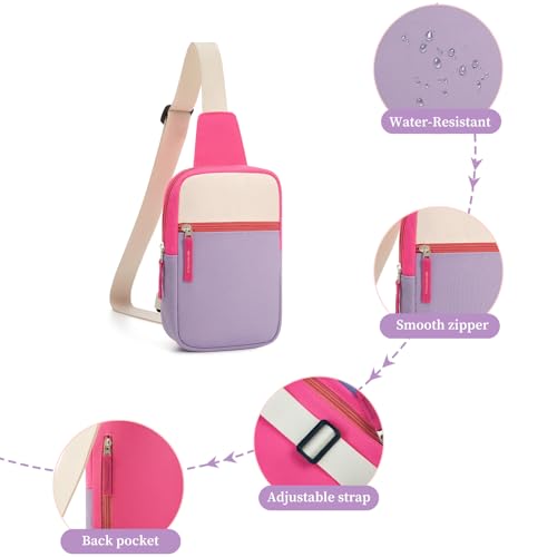 Image of Birthday Gifts for 8 9 10 11 12 Year Old Teens Girls Kids, Fanny Pack Crossbody Bag Sling Belt Bags Purse, Dorm Travel Essentials for Girls Fashion, Preppy Tween Teen Girl Gift Trendy Stuff