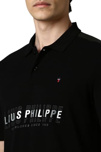 Image of Louis Philippe Men's Cotton Slim Fit T-Shirt