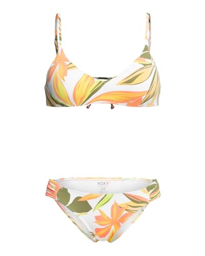 Roxy Printed Beach Classics - Athletic Bikini-Set für Frauen Weiß